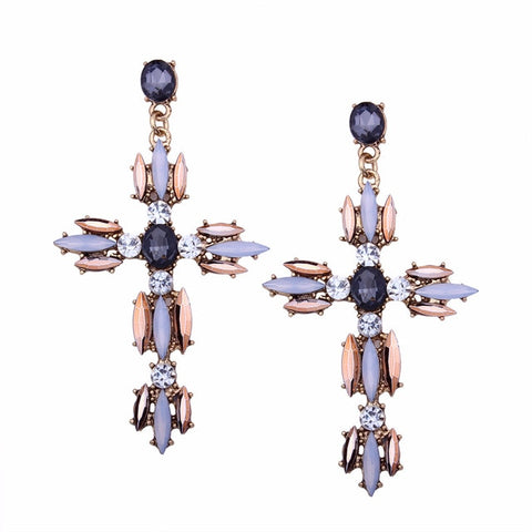 Image of Cross Earrings For Women Big statement