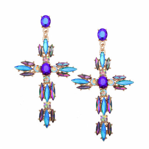 Image of Cross Earrings For Women Big statement