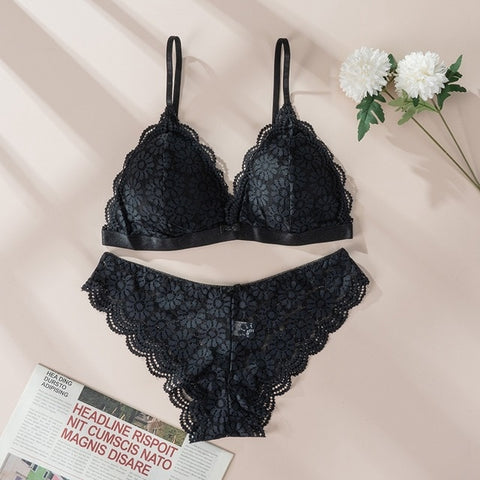 Image of Women Lace Bra Sets Underwear