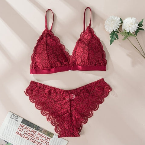 Image of Women Lace Bra Sets Underwear