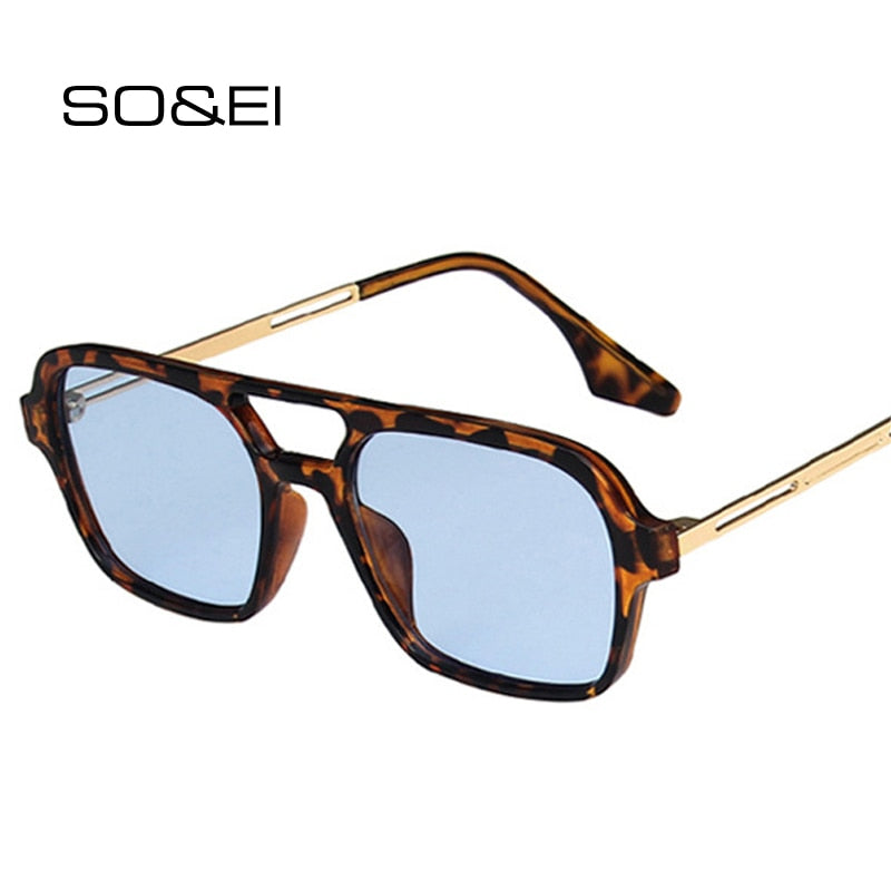 Retro Double Bridges Women Sunglasses