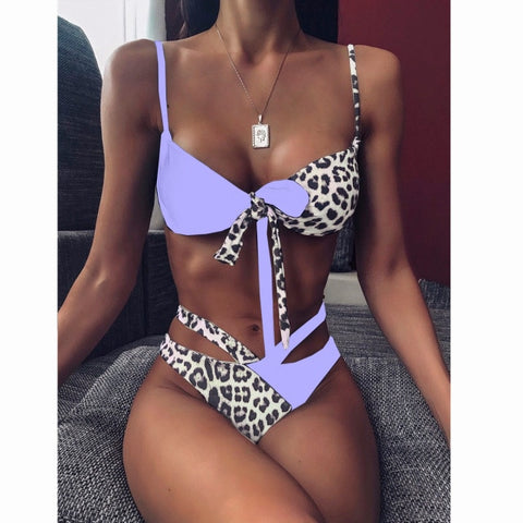 Image of Sexy Women High Waist Bikini Swimsuit