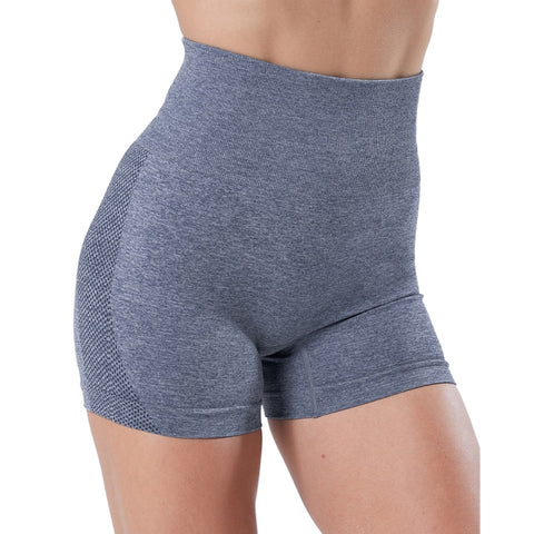 Image of Sports Seamless Shorts Women Push Up High Waist Fitness Shorts Female Slim Workout Short Pants