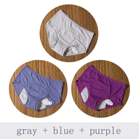Image of 3pcs/Set Leak Proof Menstrual Panties Women
