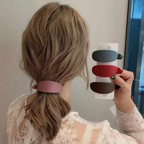 Image of Cute Candy Colors Banana Shape Hair Claws Women