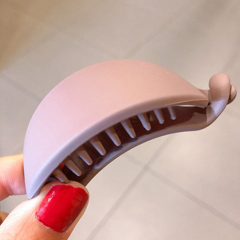 Image of Cute Candy Colors Banana Shape Hair Claws Women