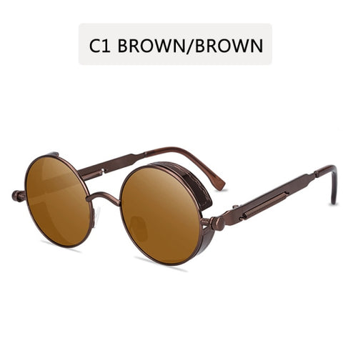 Image of Metal Steampunk Sunglasses Men Women Fashion