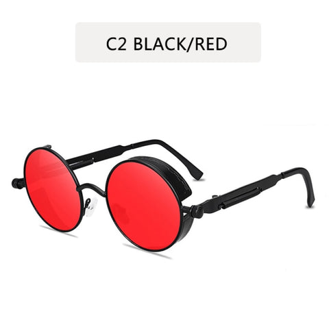 Image of Metal Steampunk Sunglasses Men Women Fashion