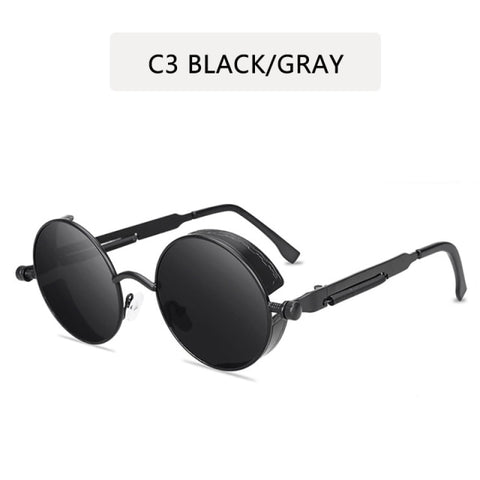 Image of Metal Steampunk Sunglasses Men Women Fashion