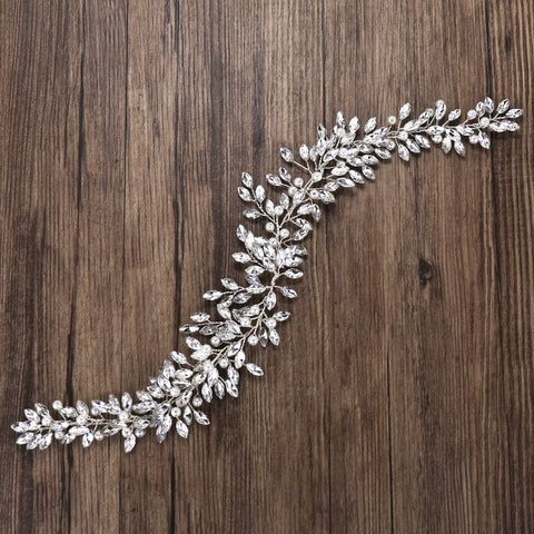 Image of Rhinestone Crystal Headband Bride Hair Accessories