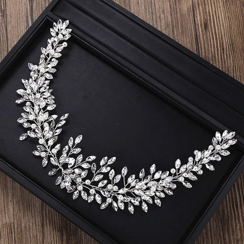 Image of Rhinestone Crystal Headband Bride Hair Accessories