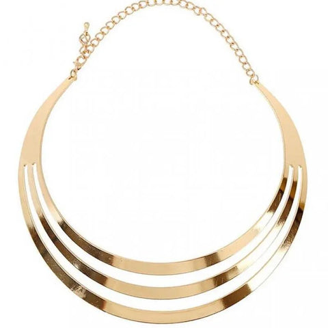 Image of chunky choker statement brand Luxury gold color