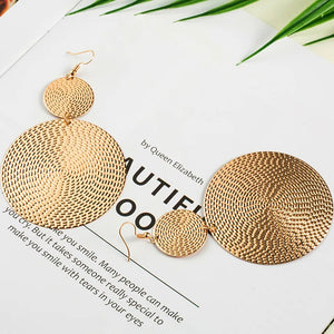 Exaggerated Golden Drop Earrings for Women
