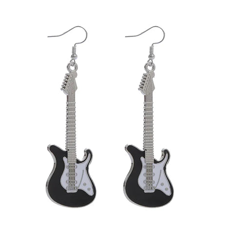 Image of Vintage Classical Guitar Drop Earrings For Women