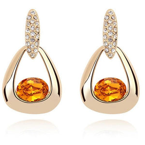 Imported crystal earrings vintage earrings