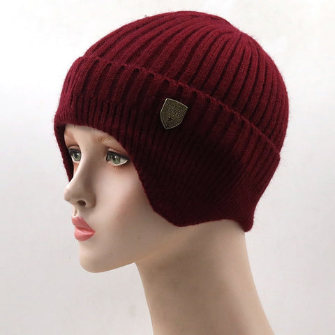 Simple winter earmuff hat men& women