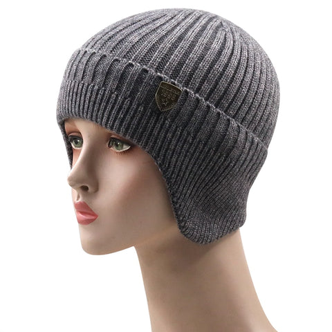 Image of Simple winter earmuff hat men& women