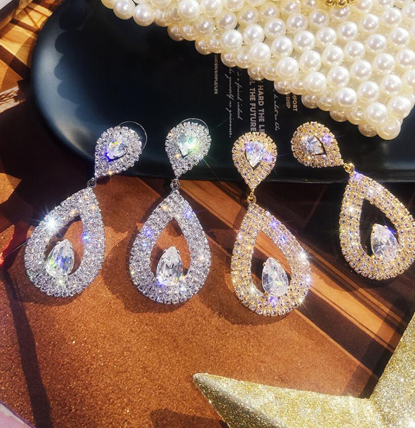 Crystal Bridal Earrings Wedding Jewelry