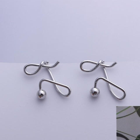 Image of Round Drop Dangle Earrings