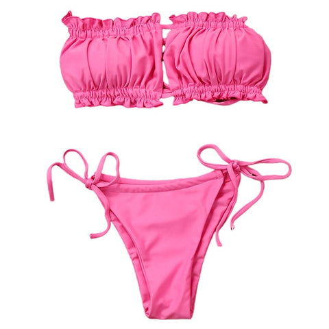 Image of Bikini Set Pure Color Sumwear