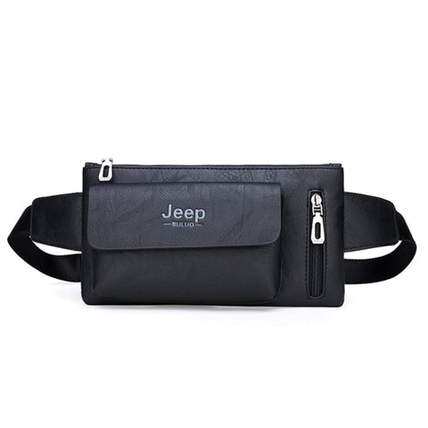 Image of JEEP BULUO Casual Leather Chest Waist Bag