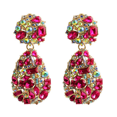 Image of New Colorful Crystals  Earrings