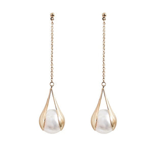 earrings luxury pearls drop dangle