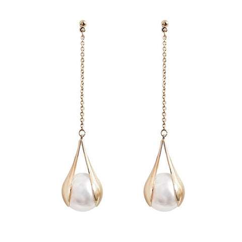 Image of earrings luxury pearls drop dangle