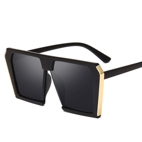 Image of Vintage Big Square Sunglasses  Luxury  UV400