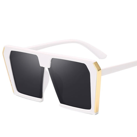 Image of Vintage Big Square Sunglasses  Luxury  UV400