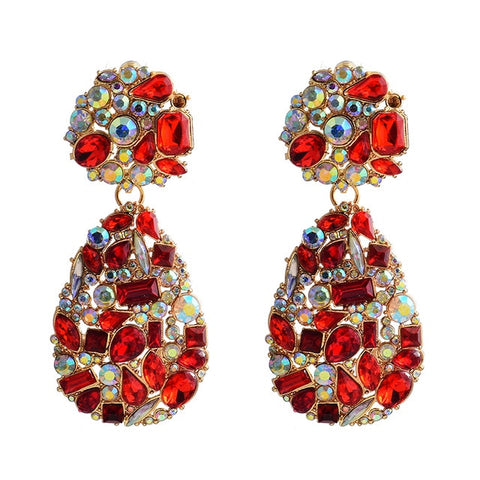 Image of New Colorful Crystals  Earrings