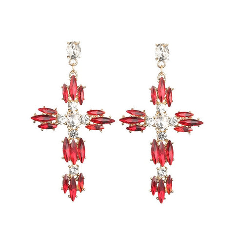 Image of Cross Earrings For Women Big statement