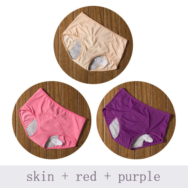 3pcs/Set Leak Proof Menstrual Panties Women