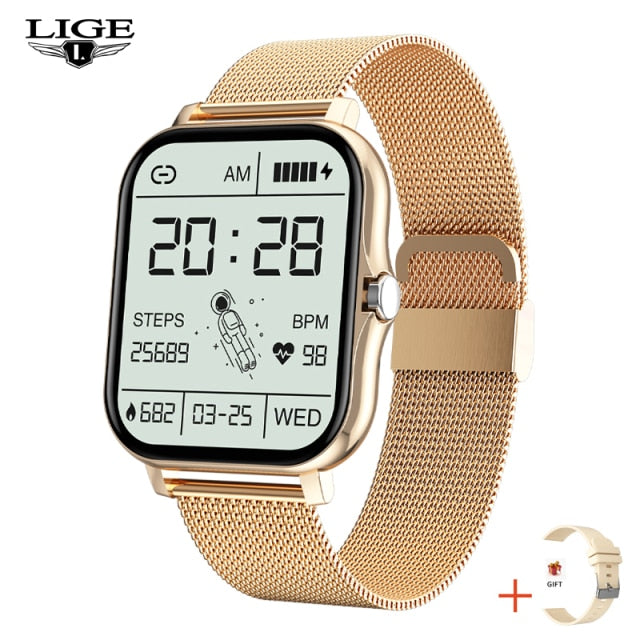 LIGE 2021 New Digital Watch Women Sport Men Watches Electronic LED Ladies Wrist Watch For Android IOS Fitness Clock Female watch