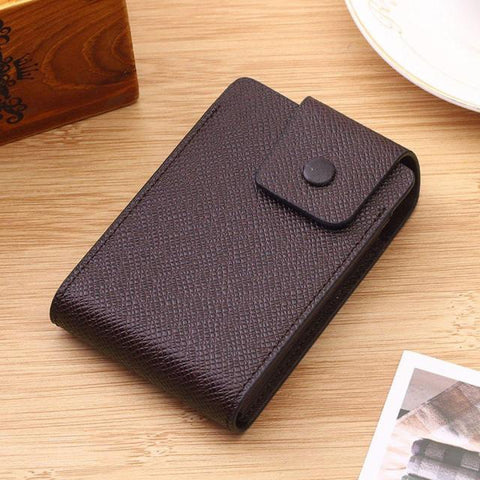 New Arrivals Unisex Leather Business ID Credit Card